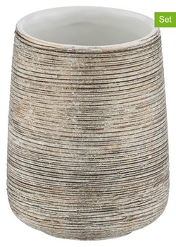 Wenko Kubki łazienkowe (2 szt.) "Fedio" w kolorze złotym - wys. 11 x Ø 8 cm ze sklepu Limango Polska w kategorii Dozowniki do mydła - zdjęcie 188315964