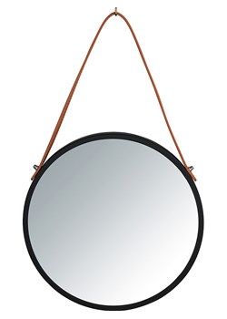 Wenko Lustro "Borrone" w kolorze czarnym - Ø 30 cm ze sklepu Limango Polska w kategorii Lustra - zdjęcie 188316413