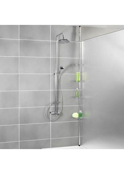 Wenko Teleskopowa półka prysznicowa w kolorze srebrnym - 20 x 275 x 20 cm ze sklepu Limango Polska w kategorii Akcesoria łazienkowe - zdjęcie 188316603