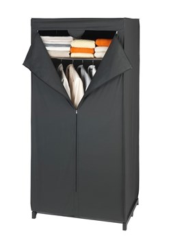 Wenko Szafa "Deep Black" w kolorze czarnym na ubrania - 75 x 160 x 50 cm ze sklepu Limango Polska w kategorii Szafy - zdjęcie 188317424