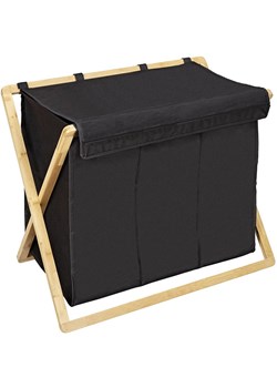 Wenko Kosz "Ecori" w kolorze czarnym na pranie - 69 x 56,5 x 33 cm ze sklepu Limango Polska w kategorii Akcesoria łazienkowe - zdjęcie 188317450