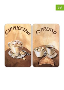 Wenko Płyty (2 szt.) w kolorze brązowym na kuchenkę - 30 x 52 cm ze sklepu Limango Polska w kategorii Akcesoria kuchenne - zdjęcie 188318381