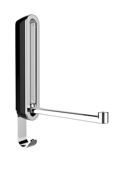 Wenko Składany haczyk w kolorze srebrnym - 2,5 x 18,5 x 2,5 cm ze sklepu Limango Polska w kategorii Szafy - zdjęcie 188318531