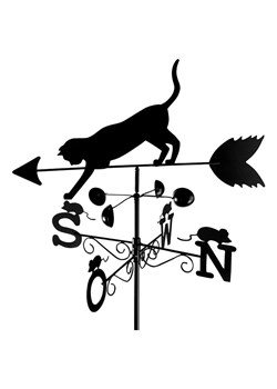 Wenko Wiatrowskaz "Cat" w kolorze czarnym ze sklepu Limango Polska w kategorii Dekoracje i akcesoria ogrodowe - zdjęcie 188318904