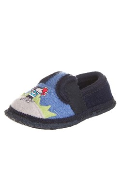 kitz-pichler Filcowe kapcie ''Julian'' w kolorze niebieskim ze wzorem ze sklepu Limango Polska w kategorii Kapcie dziecięce - zdjęcie 188319870
