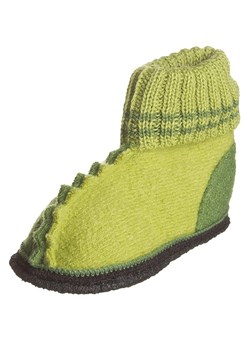 kitz-pichler Bambosze "Trixi" w kolorze limonkowym ze sklepu Limango Polska w kategorii Kapcie dziecięce - zdjęcie 188319874