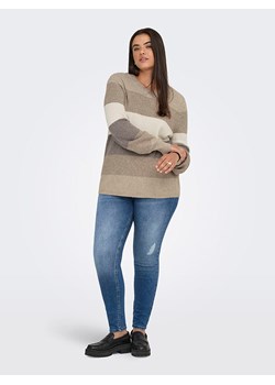 ONLY Sweter w kolorze jasnobrązowo-beżowym ze sklepu Limango Polska w kategorii Swetry damskie - zdjęcie 188320814