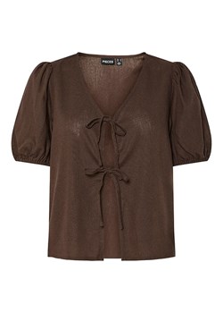 Pieces Top "Frieda" w kolorze brązowym ze sklepu Limango Polska w kategorii Bluzki damskie - zdjęcie 188322114