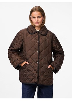 Pieces Kurtka pikowana "Pcemily" w kolorze ciemnobrązowym ze sklepu Limango Polska w kategorii Kurtki damskie - zdjęcie 188322130