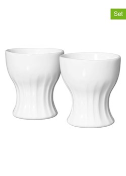 Rörstrand Kieliszki (2 szt.) "Pli" w kolorze białym na jajka ze sklepu Limango Polska w kategorii Misy i tace dekoracyjne - zdjęcie 188323504