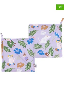 Moomin Łapki kuchenne (2 szt.) "Moomin" w kolorze fioletowym - 22 x 22 cm ze sklepu Limango Polska w kategorii Tekstylia kuchenne - zdjęcie 188323762