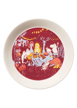 Moomin Talerzyk deserowy "Festive Moment" w kolorze czerwonym - Ø 19 cm ze sklepu Limango Polska w kategorii Naczynia - zdjęcie 188323780