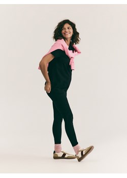 Reserved - Bawełniany t-shirt - czarny ze sklepu Reserved w kategorii Bluzki damskie - zdjęcie 188326811