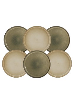 Ard'time Talerzyki deserowe (6 szt.) "Terralha" w kolorze beżowo-zielonym - Ø 19,8 cm ze sklepu Limango Polska w kategorii Naczynia - zdjęcie 188327524