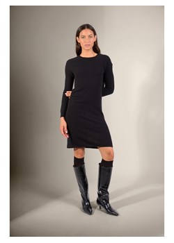 Perfect Cashmere Kaszmirowa sukienka "Lola" w kolorze czarnym ze sklepu Limango Polska w kategorii Sukienki - zdjęcie 188327730