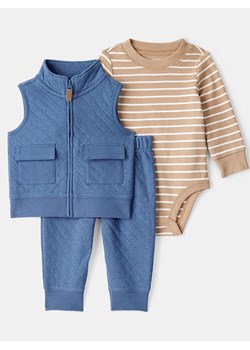 carter's 3-częściowy zestaw w kolorze niebiesko-beżowym ze sklepu Limango Polska w kategorii Komplety niemowlęce - zdjęcie 188328133