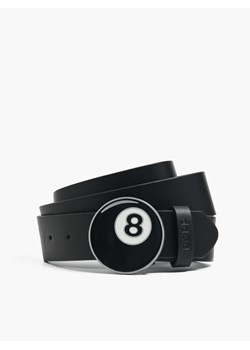 Cropp - Pasek z klamrą w kształcie kuli bilardowej - czarny ze sklepu Cropp w kategorii Paski męskie - zdjęcie 188328240