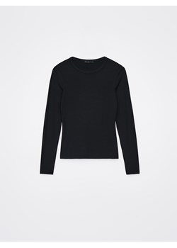 Mohito - Dopasowana czarna bluzka - czarny ze sklepu Mohito w kategorii Bluzki damskie - zdjęcie 188328273