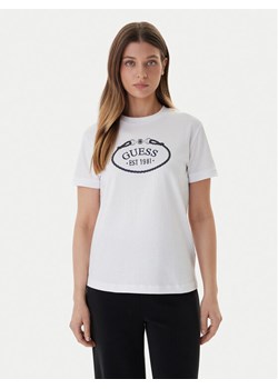 Guess T-Shirt V6RI04 K8FQ4 Biały Regular Fit ze sklepu MODIVO w kategorii Bluzki damskie - zdjęcie 188329713