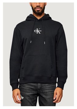 Calvin Klein Jeans Bluza LS EU 350TERRY MICRO MONOLOGO HO Czarny Casual Fit ze sklepu MODIVO w kategorii Bluzy męskie - zdjęcie 188329750