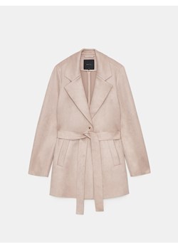 Mohito - Płaszcz z wiązaniem - beżowy ze sklepu Mohito w kategorii Płaszcze damskie - zdjęcie 188330604