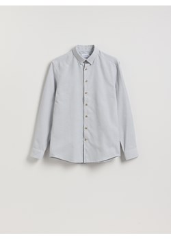 Reserved - Koszula regular fit z bawełną - jasnoszary ze sklepu Reserved w kategorii Koszule męskie - zdjęcie 188330854