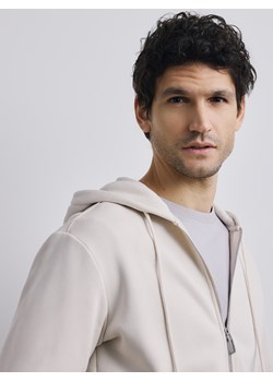 Reserved - Rozpinana bluza z kapturem - beżowy ze sklepu Reserved w kategorii Bluzy męskie - zdjęcie 188330924