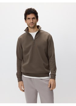 Reserved - Gładka bluza ze stójką - brązowy ze sklepu Reserved w kategorii Bluzy męskie - zdjęcie 188330941