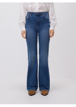 Reserved - Jeansy flare z wysokim stanem - niebieski ze sklepu Reserved w kategorii Jeansy damskie - zdjęcie 188331053