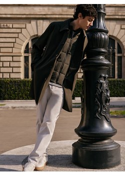 Reserved - Spodnie chino slim fit - jasnoszary ze sklepu Reserved w kategorii Spodnie męskie - zdjęcie 188331453