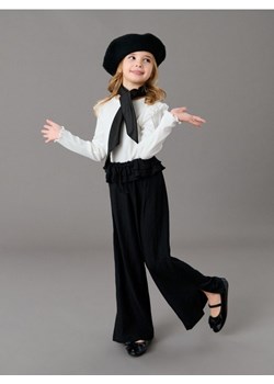 Sinsay - Jeansy wide leg z ozdobnymi falbankami - czarny ze sklepu Sinsay w kategorii Spodnie dziewczęce - zdjęcie 188332292