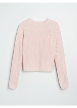 Sinsay - Basic sweter z długimi rękawami - różowy ze sklepu Sinsay w kategorii Swetry damskie - zdjęcie 188332341