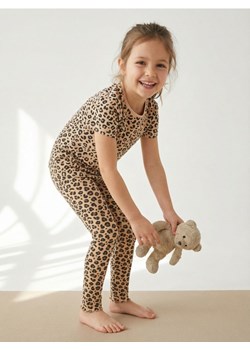 Sinsay - Bawełniane legginsy ze wzorem w panterkę - wielobarwny ze sklepu Sinsay w kategorii Spodnie dziewczęce - zdjęcie 188332392