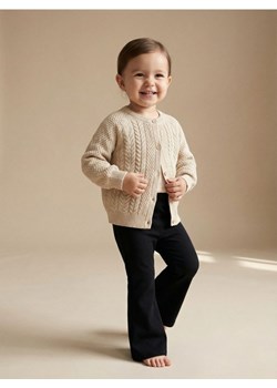 Sinsay - Bawełniany sweter z ozdobnymi guzikami - beżowy ze sklepu Sinsay w kategorii Swetry dziewczęce - zdjęcie 188332393