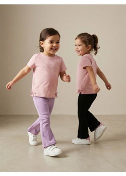 Sinsay - Bawełniane spodnie flare 2 pack - wielobarwny ze sklepu Sinsay w kategorii Spodnie dziewczęce - zdjęcie 188332401