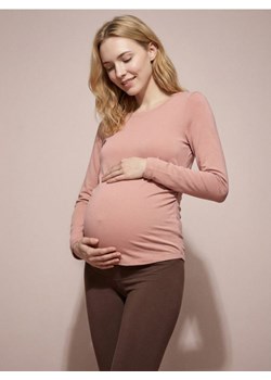 Sinsay - Bawełniana koszulka - różowy ze sklepu Sinsay w kategorii Bluzki ciążowe - zdjęcie 188332402