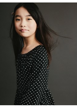 Reserved - Sukienka w groszki - czarny ze sklepu Reserved w kategorii Sukienki dziewczęce - zdjęcie 188332881