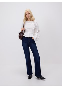 Reserved - Jeansy flare z wysokim stanem - granatowy ze sklepu Reserved w kategorii Jeansy damskie - zdjęcie 188332922