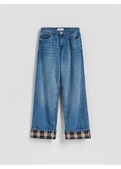 Reserved - Jeansy wide leg - niebieski ze sklepu Reserved w kategorii Jeansy damskie - zdjęcie 188333013
