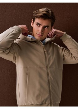 Sinsay - Kurtka bomberka z kapturem - beżowy ze sklepu Sinsay w kategorii Kurtki męskie - zdjęcie 188333632