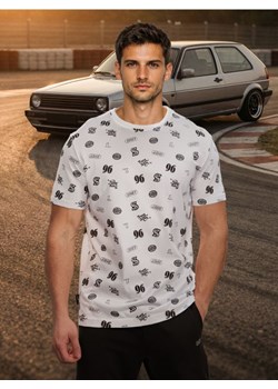 Sinsay - Bawełniana koszulka ze wzorem - biały ze sklepu Sinsay w kategorii T-shirty męskie - zdjęcie 188333650