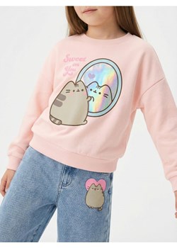 Sinsay - Bluza crewneck z nadrukiem Pusheen the Cat - różowy ze sklepu Sinsay w kategorii Bluzy dziewczęce - zdjęcie 188333663