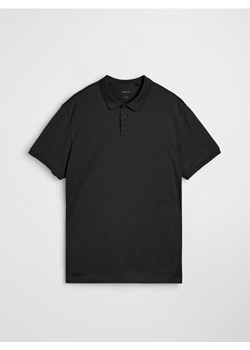 Sinsay - Bawełniana koszulka polo - czarny ze sklepu Sinsay w kategorii T-shirty męskie - zdjęcie 188333683