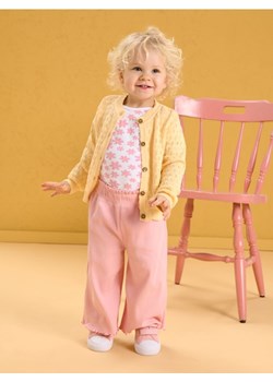 Sinsay - Ażurowy sweter z guzikami imitującymi drewno - żółty ze sklepu Sinsay w kategorii Swetry dziewczęce - zdjęcie 188333711