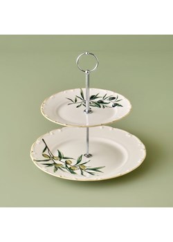 BELLA MAISON Etażerka "Olive" w kolorze kremowo-zielonym ze sklepu Limango Polska w kategorii Misy i tace dekoracyjne - zdjęcie 188333781