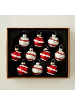 BELLA MAISON Bombki (10 szt.) w kolorze srebrno-czerwonym ze sklepu Limango Polska w kategorii Dekoracje bożonarodzeniowe - zdjęcie 188333800