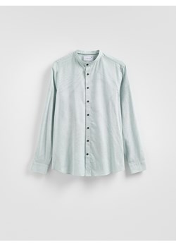 Reserved - Koszula slim fit ze stójką - zielony ze sklepu Reserved w kategorii Koszule męskie - zdjęcie 188334130