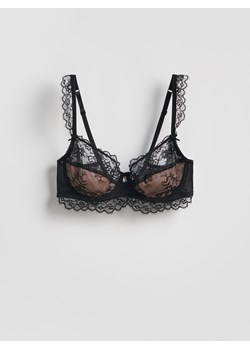 Reserved - Miękki biustonosz z fiszbinami - czarny ze sklepu Reserved w kategorii Biustonosze - zdjęcie 188334204