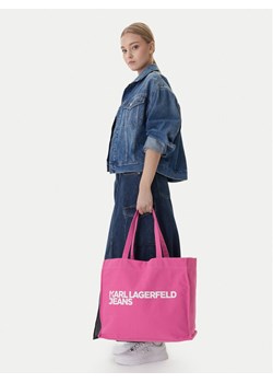 Torebka Karl Lagerfeld Jeans A1W50002 Bordowy ze sklepu eobuwie.pl w kategorii Torby Shopper bag - zdjęcie 188334584