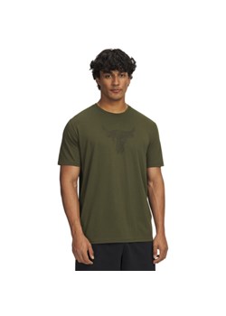 Męska koszulka treningowa Under Armour Project Rock Brahma Bull - khaki ze sklepu Sportstylestory.com w kategorii T-shirty męskie - zdjęcie 188335522
